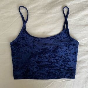 Tna Karelis Cropped Tank Velvet